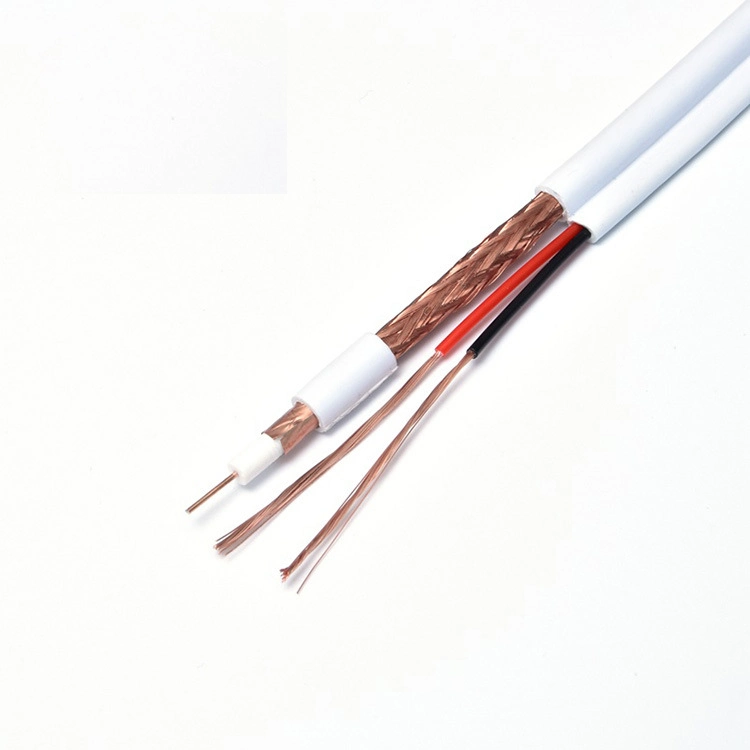 Communication CCTV CATV CPR Eca RG59+DC/RG59+Power/RG59+2x0.5/RG59+2x0.75 Composite Coaxial Cable