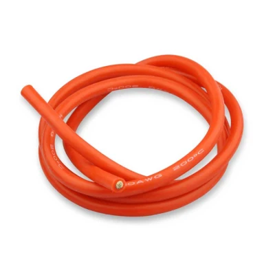 Fil de câble en caoutchouc de Silicone résistant à la chaleur, haute température, 8AWG 10 AWG 12AWG 6AWG 20AWG 26AWG 22 AWG 50mm